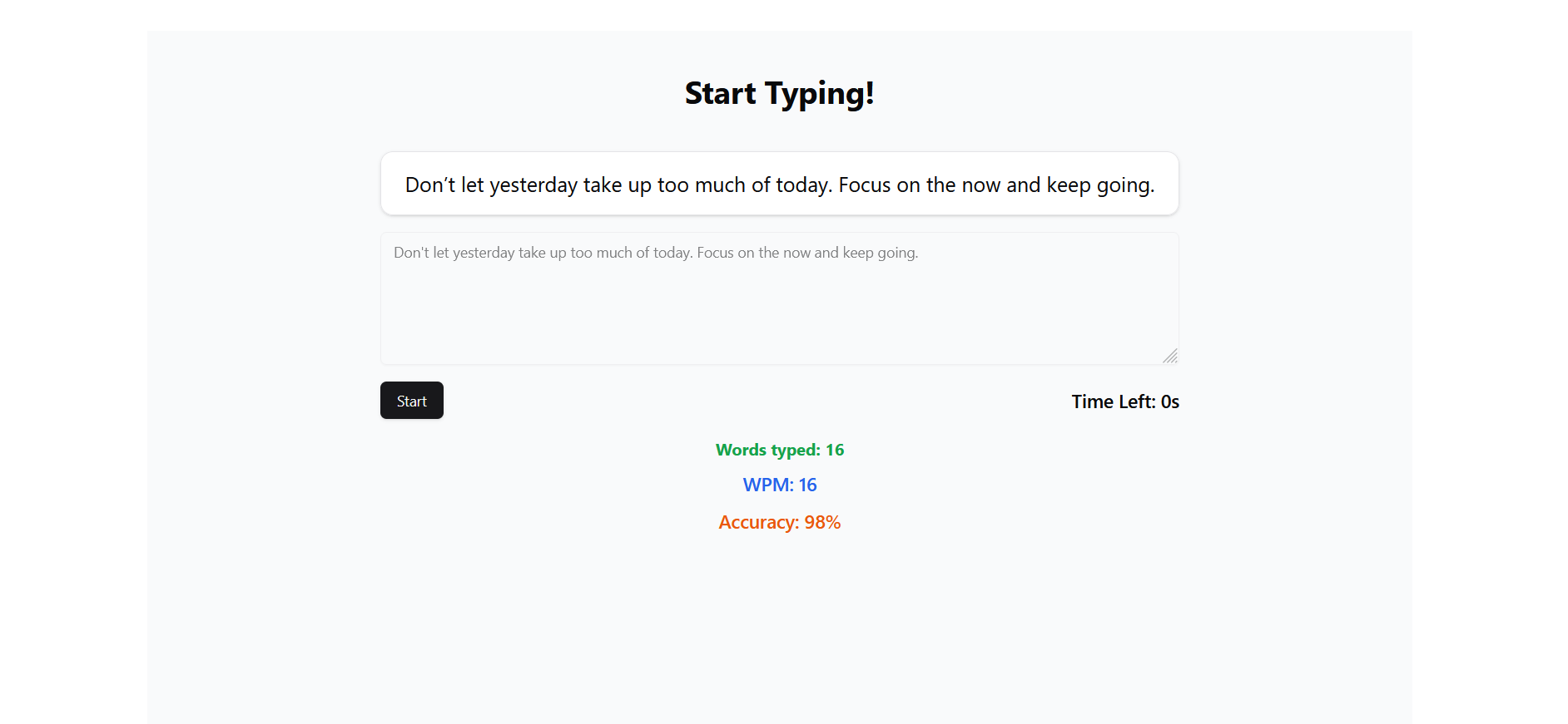 Typing Game
